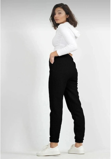 Lion Company Unisex 2ip Şardonlu Kışlık Eşofman Altı Esf01 Siyah