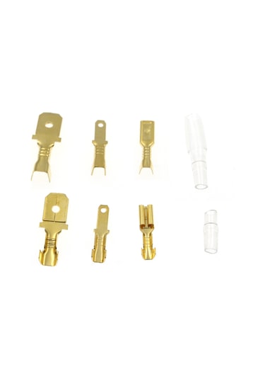 Kosona 150 Adet Soğuk Presli Terminal Seti - 6.3/4.8/4/2.8mm Erkek/dişi Tak Ve Çık Bağlantı Terminaleği Kutulu