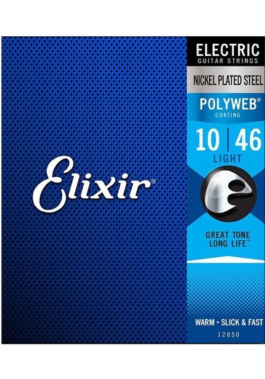 Elixir 10-46 Polyweb Light Elektro Gitar Teli 12050