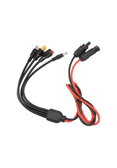 Dianziye Güneş Paneli Bağlantı Kablosu Mc4'den Dc5521/7909/xt60/anderson'a 30a Güvenli Şarj Uzatma Kablosu 1m Ip68 Dayanıklı
