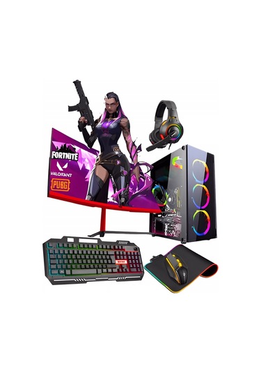 CacheX RX44 Pro i5-3470 16 GB 1 TB HDD+240 GB SSD GT730 23.8" Dos Masaüstü Oyuncu Bilgisayarı