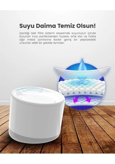 Fonri Evcil Hayvan Akıllı Su Kabı Filtresi 4'lü Set