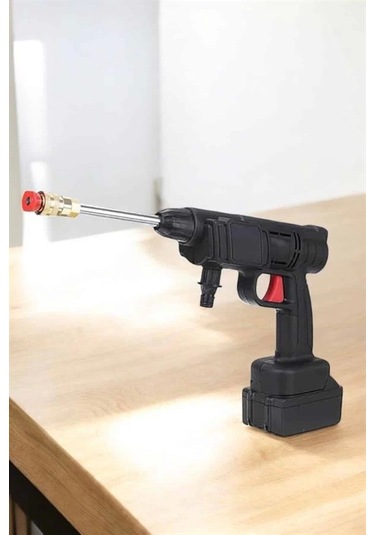 Bahçe Ve Araba Yıkama Tabancası Su Basınçlı Hazneli Bataryalı Oto Yıkama