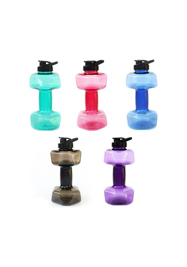 Suntek Fitness Dambıl Ağırlığı Güçlü Su İçecekleri Şişesi 1500ml-mor