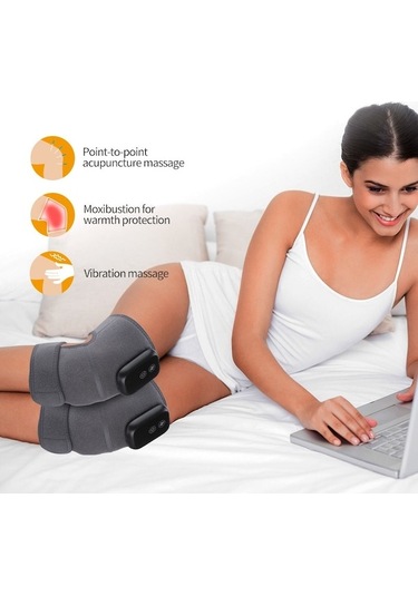 Willowhaven Diz Masaj Aleti, 3 Sıcaklık Ayarı, Gri, Tekli Paket Gri