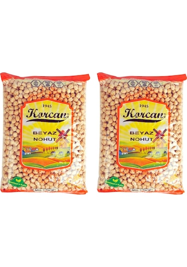 Korcan Beyaz Nohut 8 MM 2 x 1 KG