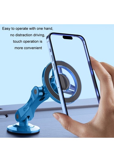 Magsafe Araba Manyetik Döner Ayarlanabilir Cep Telefonu Tutucu Mavi