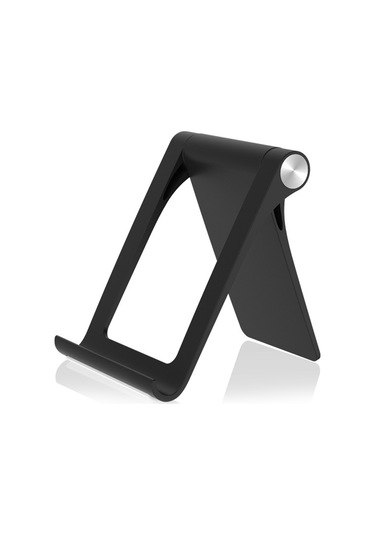 Geeksen 360 Derece Açı Ayarlanabilir Çift Fonksiyonlu Telefon Ve Tablet Tutucu, 3.5-11 İnç Uyumlu, Katlanabilir Siyah Abs Masaüstü Tutucu