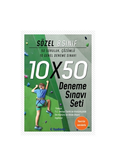8. Sınıf LGS Sözel 10 x 50 Deneme Sınavı Seti - Tudem Yayınları