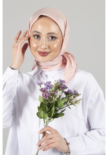 Latte Brisa Vual Eşarp /1196 - Pudra