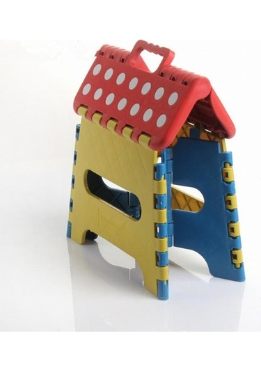 Sones Taşınabilir Kalın Plastik Çocuk Katlanır Tabure Açık Hava Aktivite Aracı Ev Seyahat Gerekliliği, Renk Rastgele Teslimat