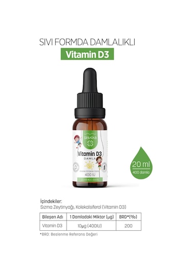 Erbatab Okula Dönüş Paketi Vitamin D3 Vitamin B12 Alg Yağı Omega-3