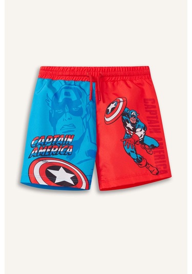 Defacto Erkek Bebek Marvel Comics Micro Deniz Şortu E3520a525smrd79 Kırmızı