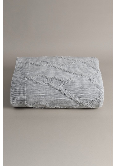 Espuma De Mar Gri Tek Kişilik Battaniye 160x220 37131 Gri