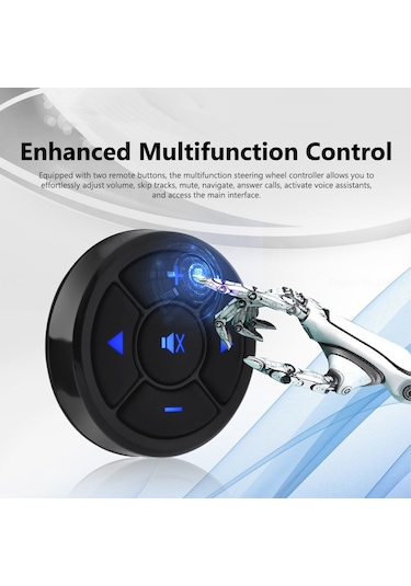 Springsun Kablosuz Direksiyon Kontrol Düğmesi - Çok Fonksiyonlu Araç Dvd Ve Navigasyon Kumandası 110 Karakter