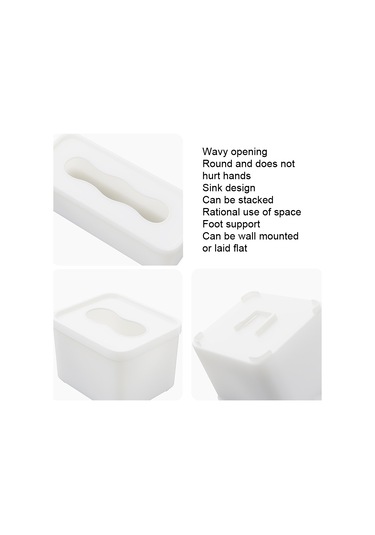 Sones 3 Adet Duvara Monte Büyük Açılır Eldiven Maske Küçük Nesne Saklama Kutusu, Stil: Küçük Kare