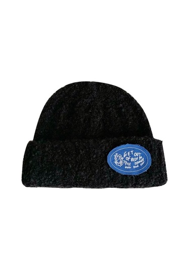 Mektup Yama Kadın Rüzgar Geçirmez Sıcak Şapka Z61quw Siyah