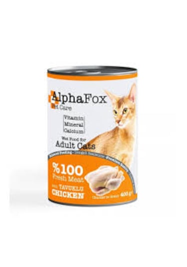 Alpha Fox Tavuk Etli Kedi Konservesi 400 G