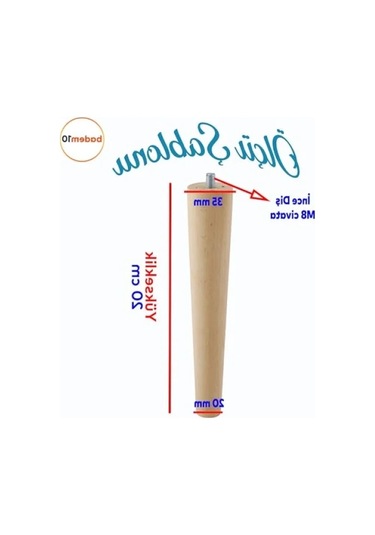 Ahşap Mobilya İçin 20 Cm M8 Civatalı Set - 8'li Abanoz