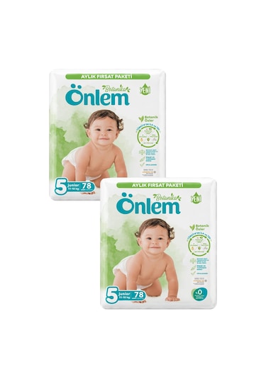 Önlem Botanika 5 Numara Junior Bebek Bezi 78 Adet X 2 Paket 2'li