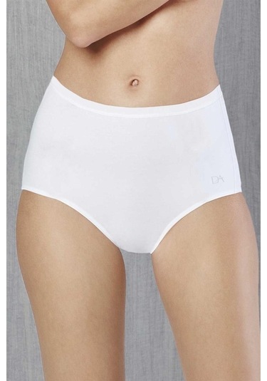 Doreanse 7119 Bayan Pamuklu Yüksek Bel Beyaz Slip Külot