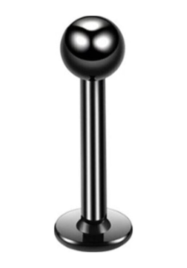 316 Cerrahi Çelik Dudak Kıkırdak Helix Tragus Piercingi Siyah