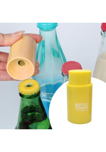Suntek Piknik Evi İçin Taşınabilir Su Şişesi Kapağı Delme Sarı