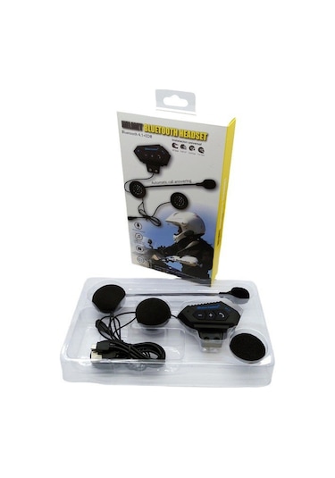 Hangfox Motosiklet Kaskı Bluetooth Kulaklık - Kompakt, Taşınabilir, Stereo Ses, Kolay Kullanım Diğer