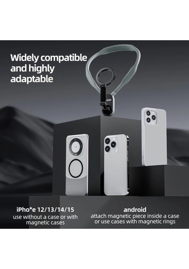 Xuweiwei Mavi 1 Adet Evrensel Silikon Manyetik Telefon Tutucu Boyun Askisi Spor Vlog Kamera Icin Mavi