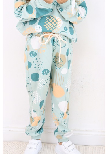 Kız Çocuk Orta Kalınlıkta Eşofman Takımı Mavi