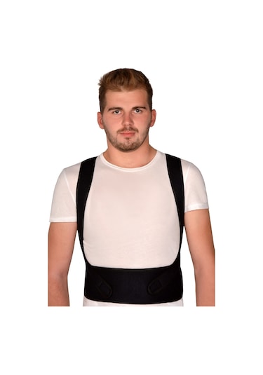 Dik Duruş Korsesi Balenli Unisex Kamburluk Önleyici Sırt Omuz Bel Destekli Korse