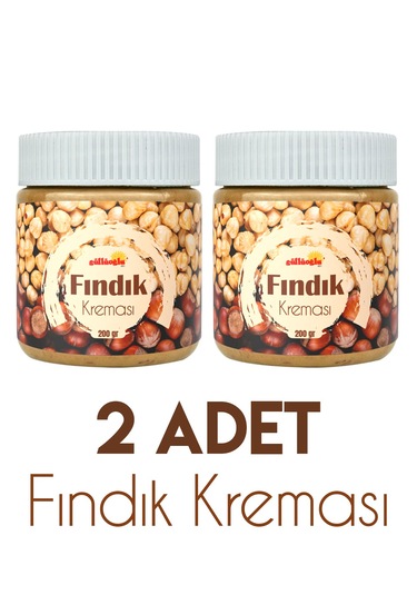Güllüoğlu Fındık Kreması Katkısız %55 Fındık - 200 Gr X 2 Adet