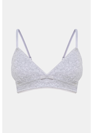 Penti My First Bra Basic Rib 2Li Çok Renkli Sütyen - Çok Renkli