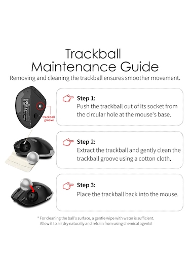 Zelotes F-33 Trackball 2d3d Profesyonel Bluetooth Kablosuz Mouse