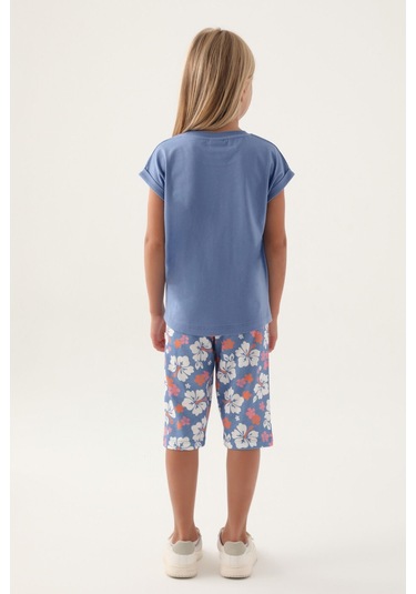 Rolypoly Smile Anytime Açık İndigo Kız Çocuk Kapri Takım 5274-42979 İndigo
