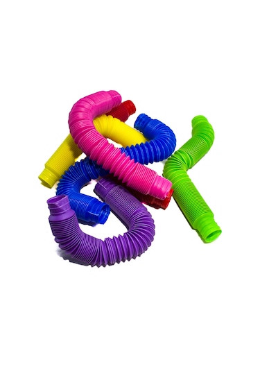 Oyuncak Esnek Boru Pop Tubes Sevimli Borular 6'lı Set