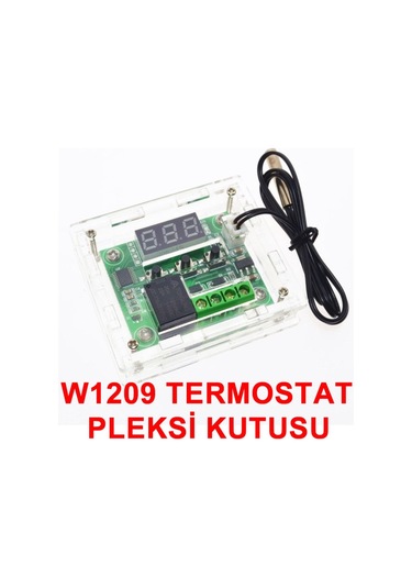 W1209 Termostat Için Pleksi Kutu