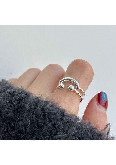 Happy Smile Face Love Wear Combination Ring, Color: J3520 Çok Renkli