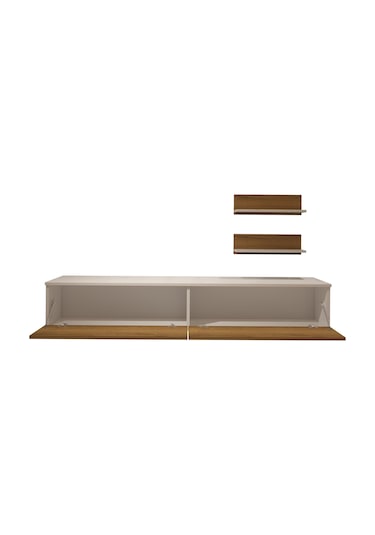 Decoraktiv Eko 4 Mdf Std Tv Ünitesi Tv Sehpası - Beyaz Pera Beyaz - Meşe