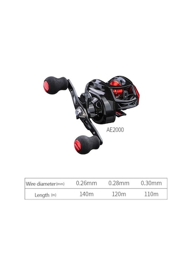 Valkyrie Ae2000 Baitcasting Çıkrık 7 2 1 Olta Makinesi Motoru