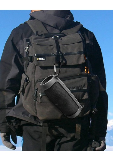 Geeroyoo Jbl Charge 5 Hoparlör İçin Siyah Silikon Korumalı Kılıf, Askılı Kayışlı Taşınabilir Koruma Kutu