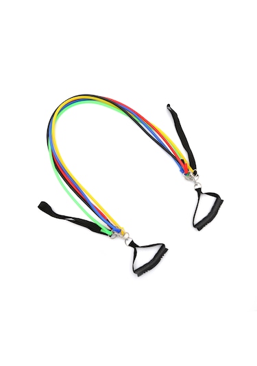 İmvula 11 Parça Latex Direnç Lastiği Seti Kapı Arkası Direnç Bandı Siyah