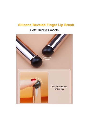 Mufunye Taşınabilir Makyaj Fırçası, Siyah + Pp Şeffaf Gövde