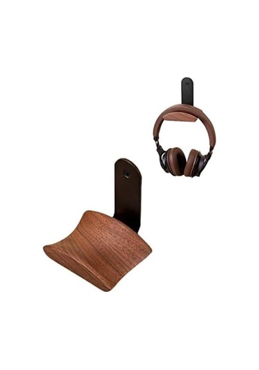 Kulaklık Standı, Kulaklık Tutucu, Duvara Monte Kulaklık Standı, Ses, Stüdyo Ve Pc Oyunları İçin Kulaklıklarla Uyumlu Ceviz