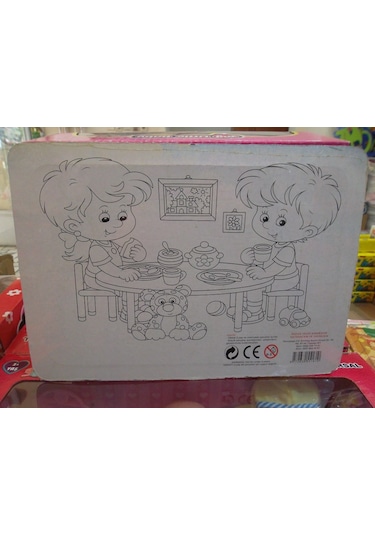 42 Parça Karton Puzzle Arkası Boyamalı 2 Adet