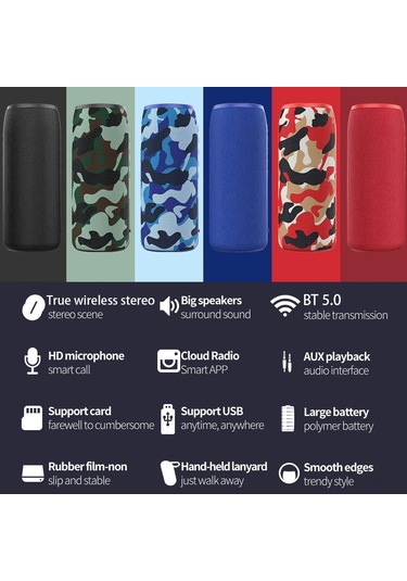 Yifomall "zealot S51 Taşınabilir Bluetooth Hoparlör: 10w Güçlü Ses, Ipx5 Su Geçirmez, 8 Saat Çalma Süresi, Tws Bağlantı"