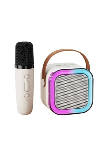 Vothoon KN-15 Kablosuz Mikrofonlu RGB Karaoke Bluetooth Hoparlör