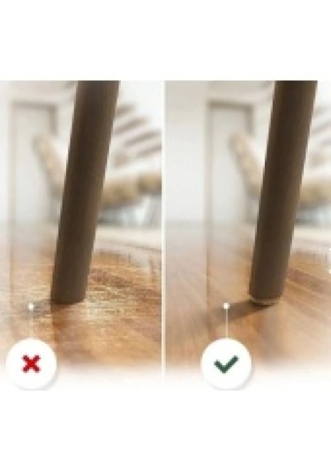 Zemin Koruyucu 40 X 90 Mm Kahve Keçe, Ses Ve Çizik Önleyici Kahve Mobilya Keçesi 2 Adet Kahve