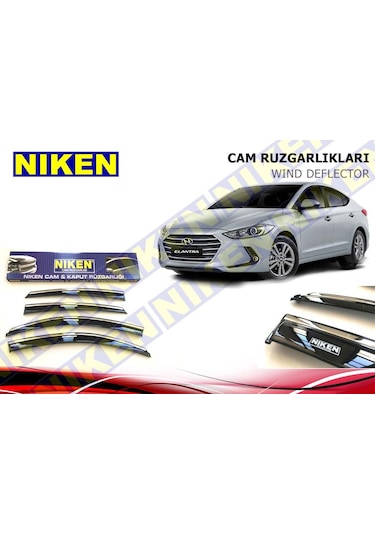 Hyundai Elantra Cam Rüzgarlığı Kromlu 2016-2017-2018-2019 Niken