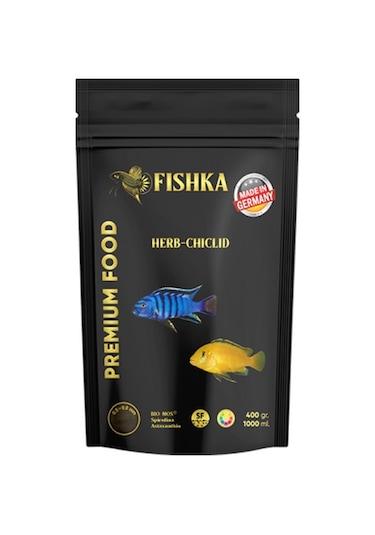 Fishka Herb-Cichlid Çiklet Balık Yemi 1 L